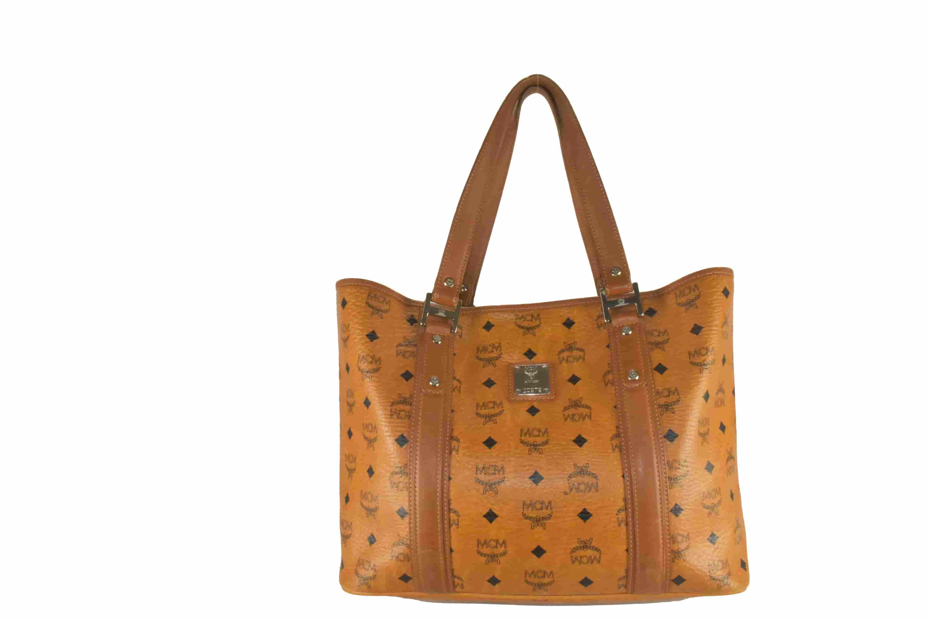 MCM SHOPPER MEDIUM vintmarket.de VISETOS TASCHE COGNAC 3652