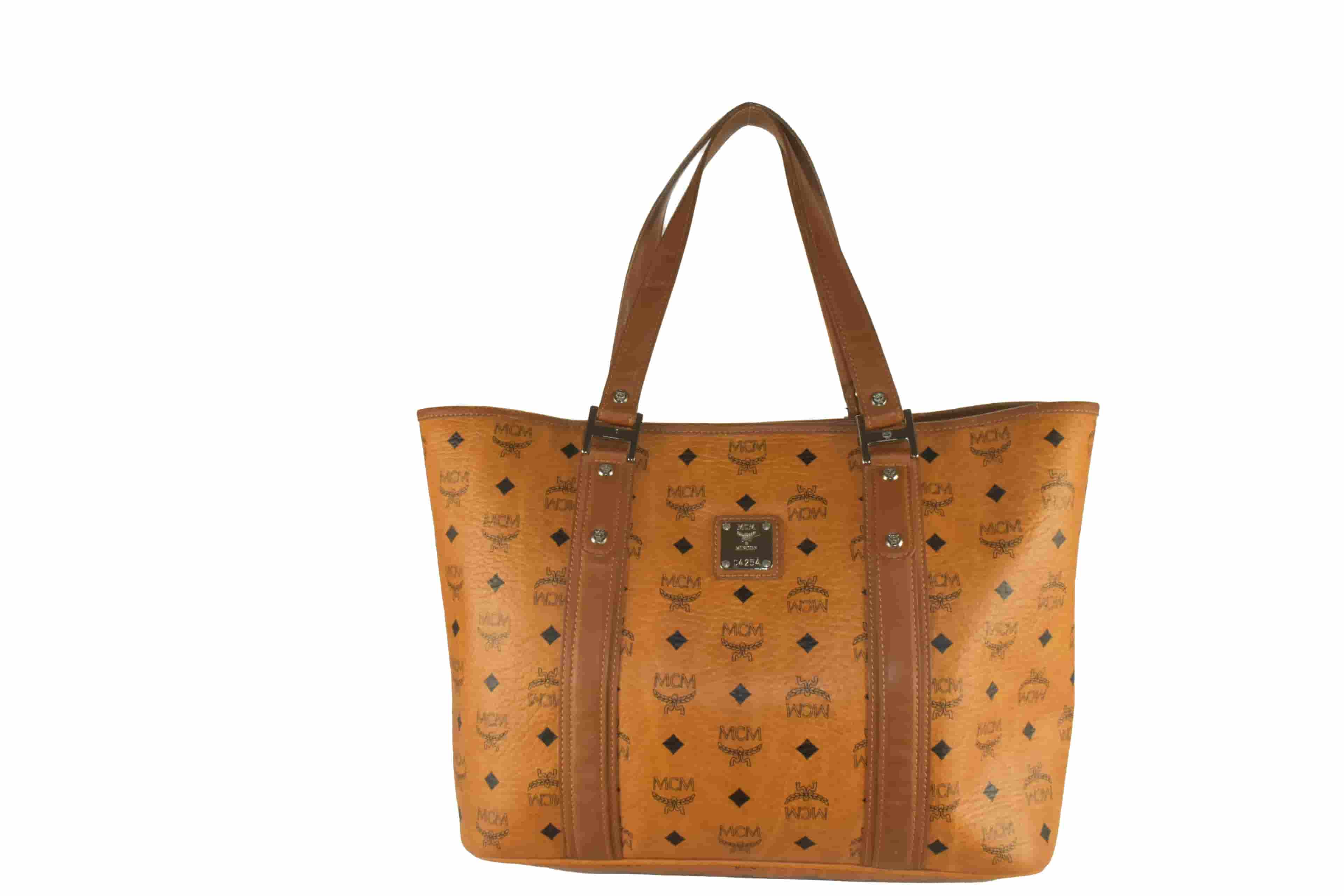 MCM SHOPPER MEDIUM vintmarket.de VISETOS TASCHE COGNAC 3653