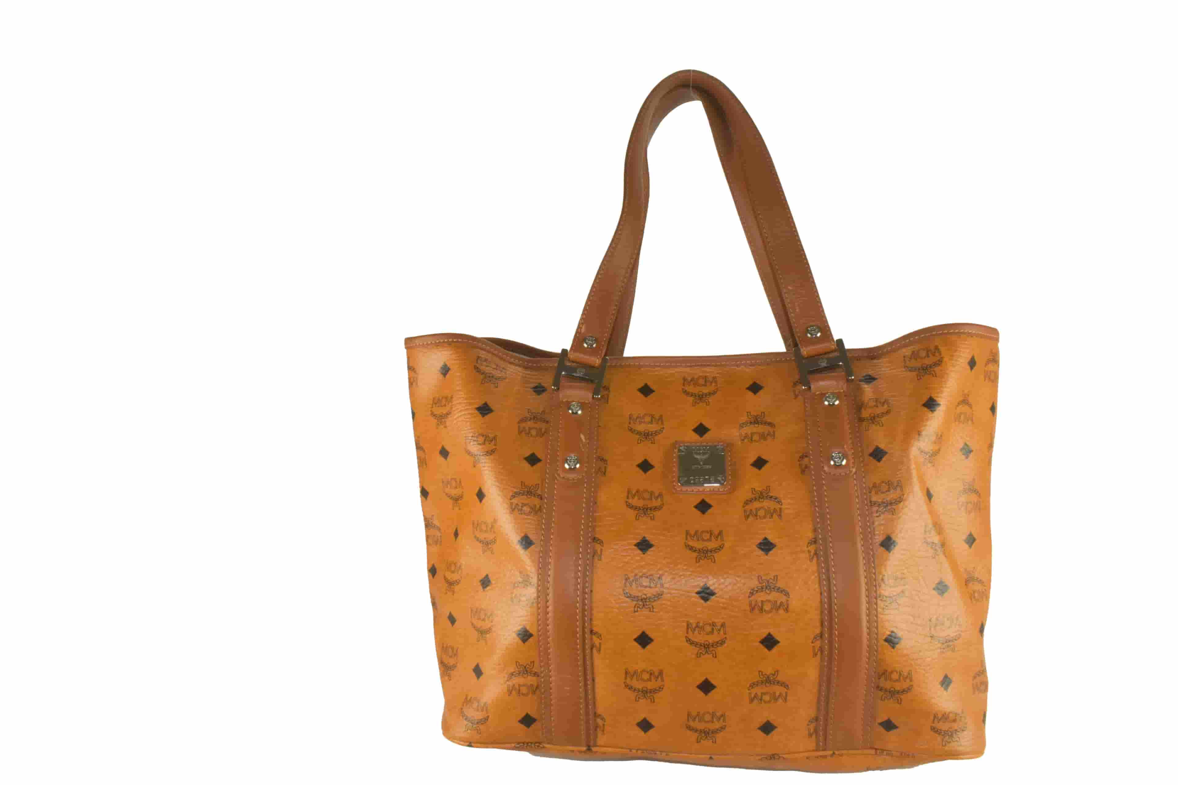 MCM SHOPPER MEDIUM vintmarket.de VISETOS TASCHE COGNAC 3654