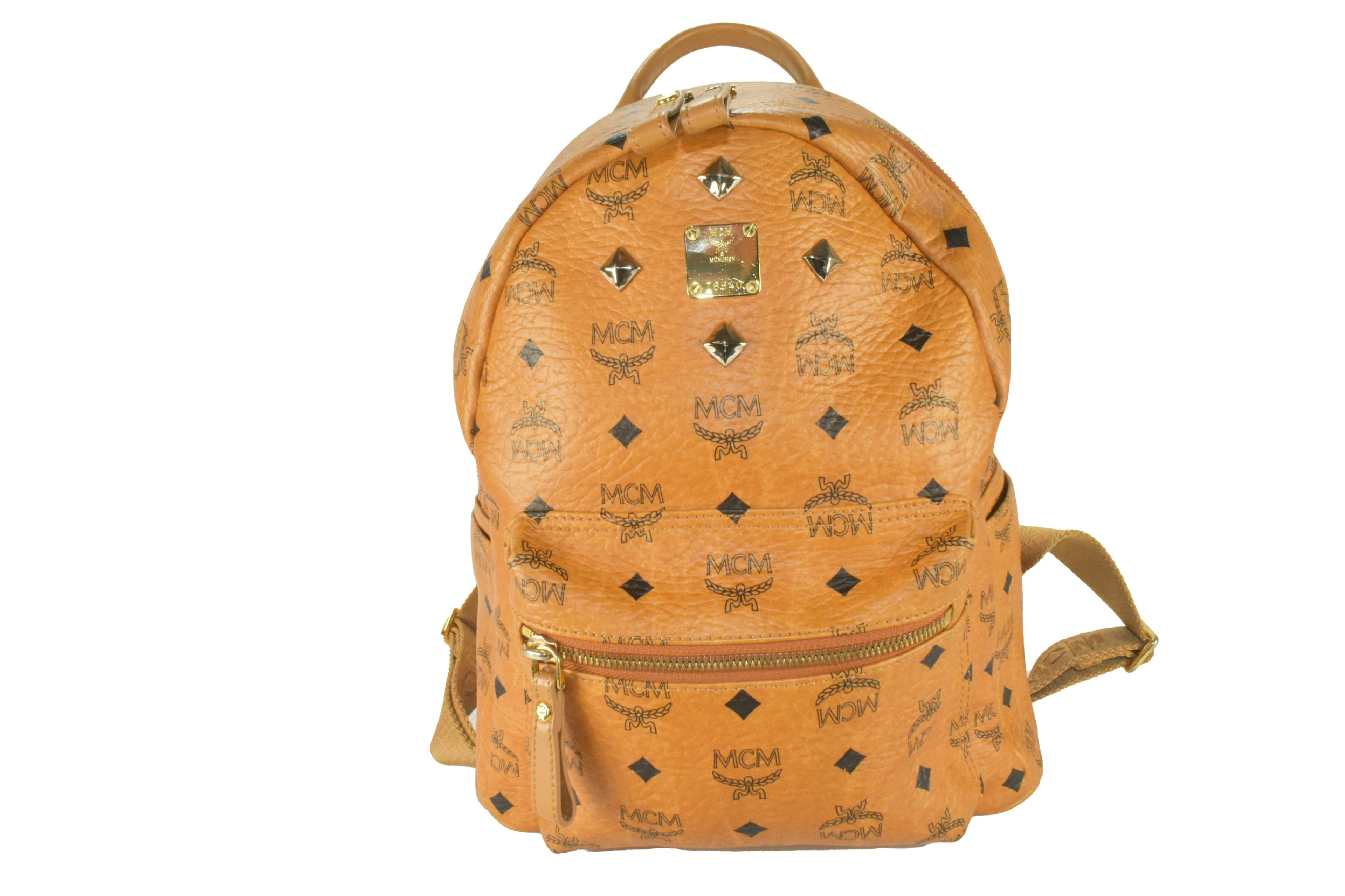 MCM TASCHE LEDERRUCKSACK vintmarket.de LEDER RUCKSACK COGNAC 3434