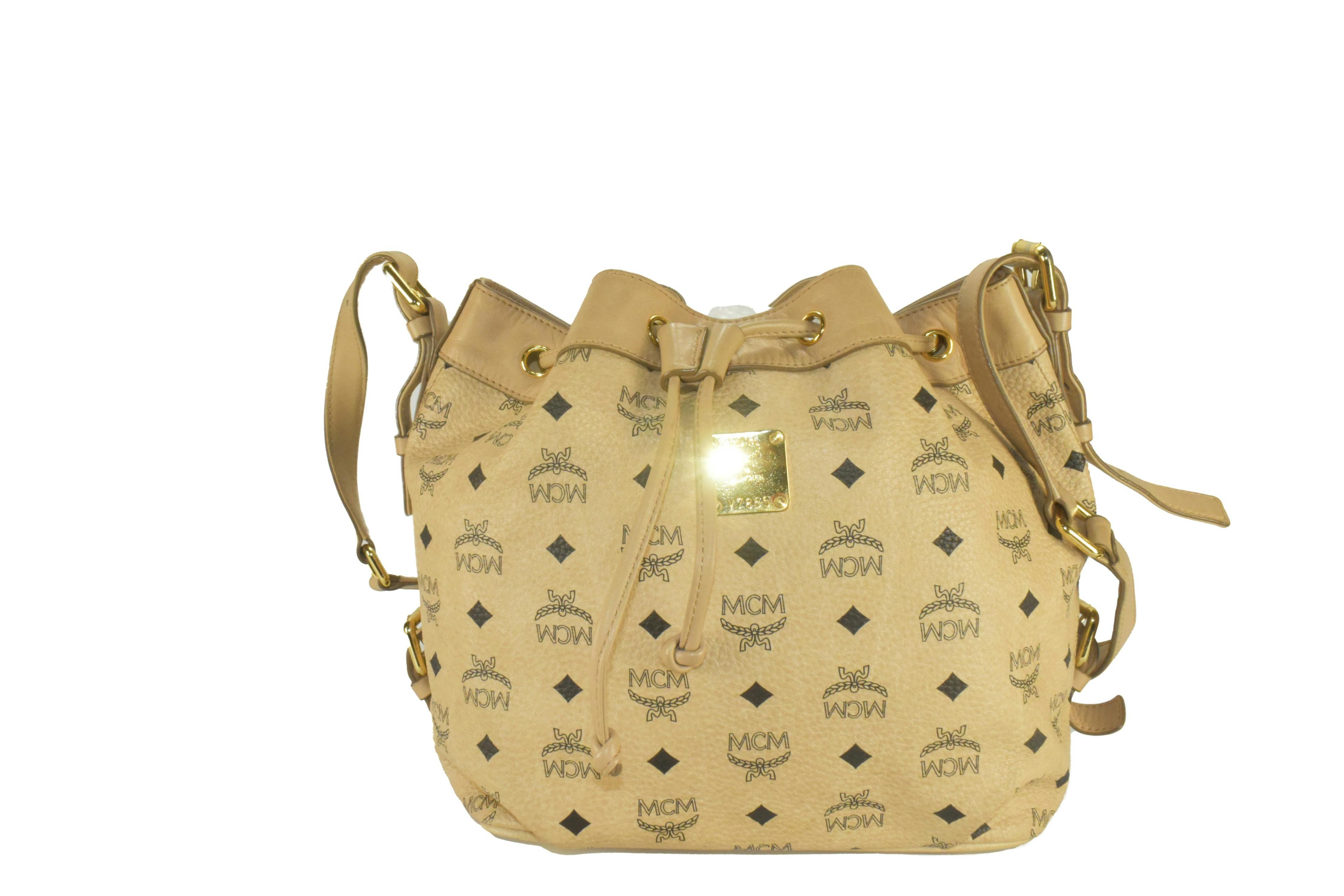 ✅MCM BEUTELTASCHE vintmarket.de TASCHE UMHÄNGETASCHE BEIGE 3538