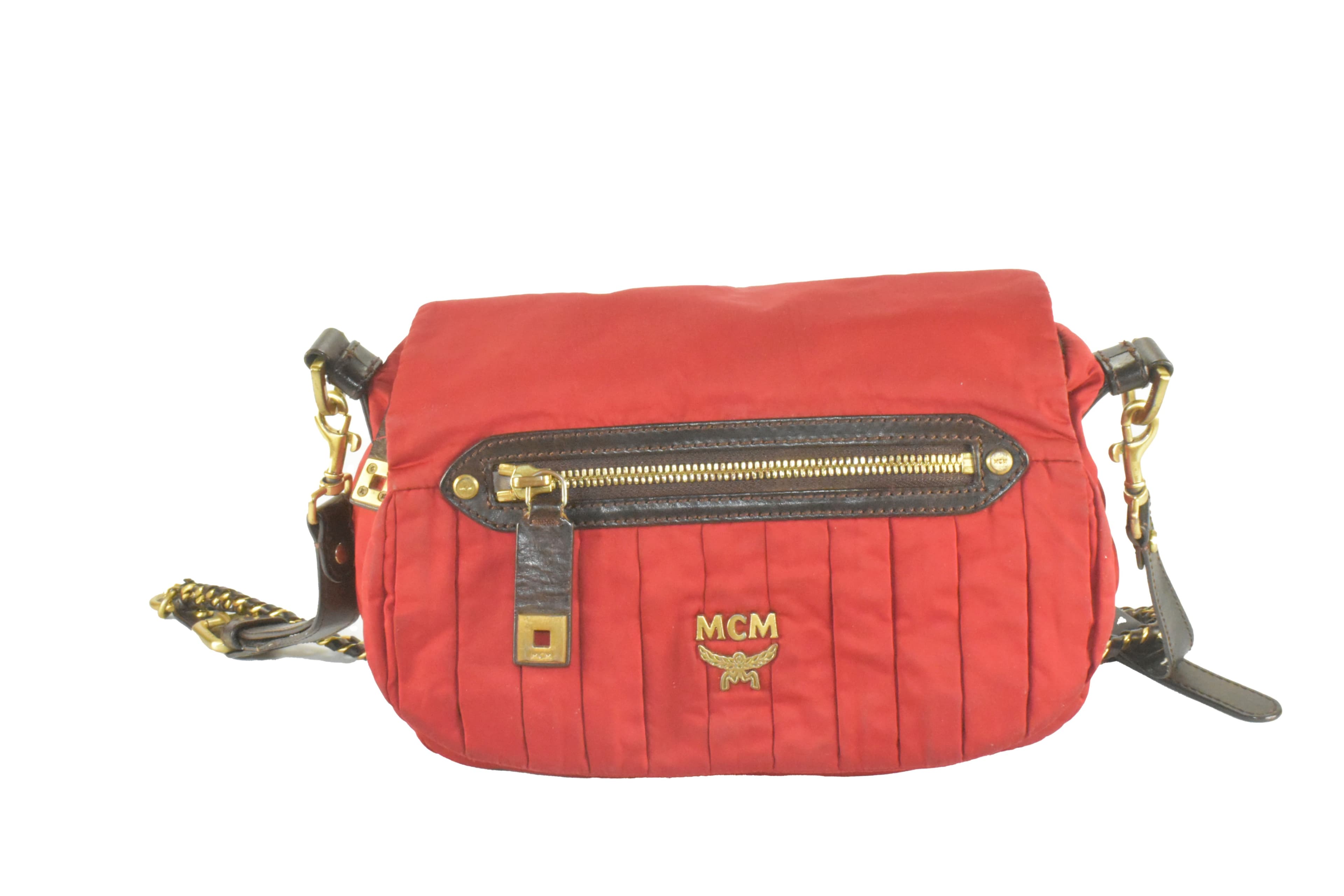 ✅MCM SCHULTERTASCHE vintmarket.de CROSSBODY ROT 3578