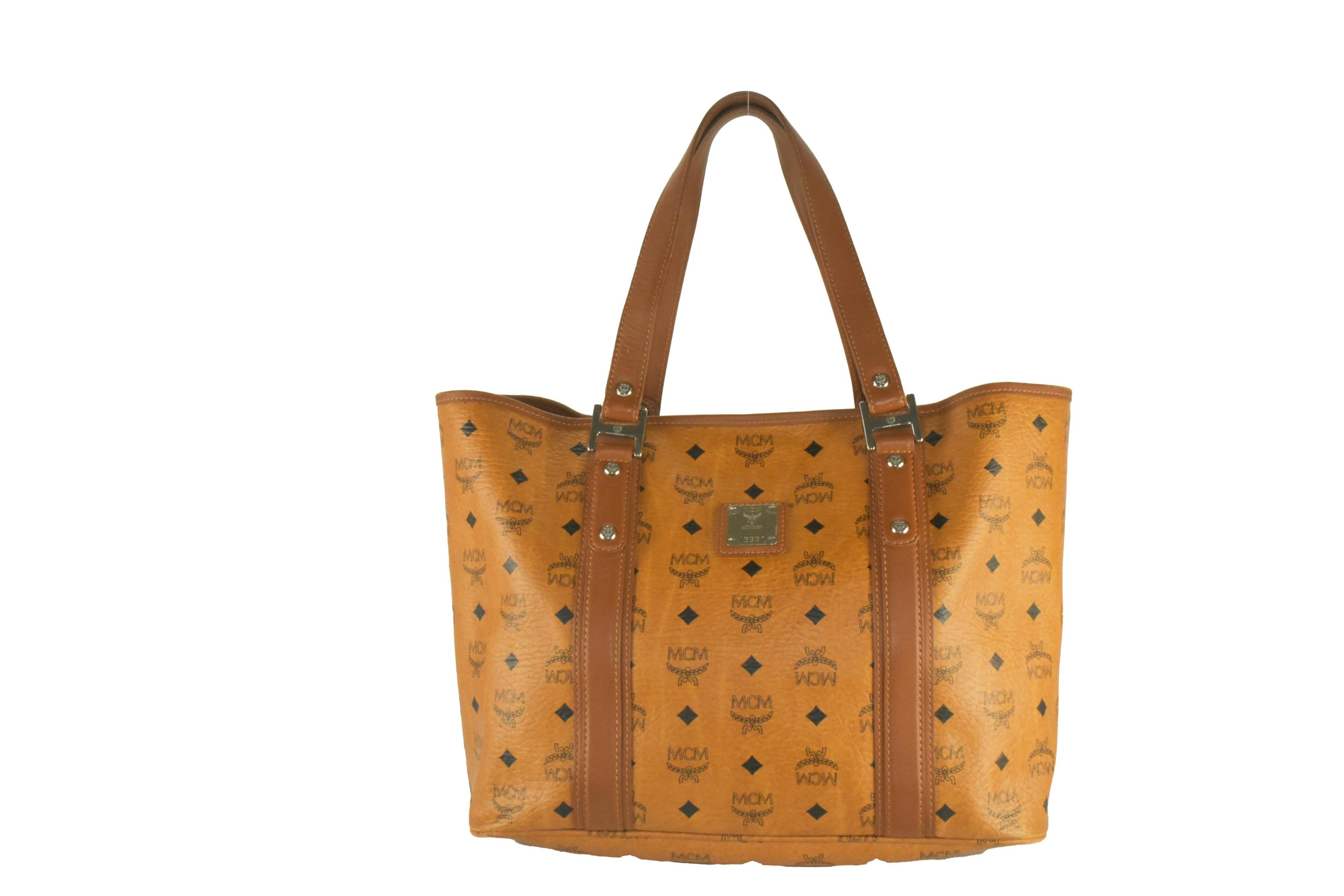 MCM SHOPPER MEDIUM vintmarket.de VISETOS TASCHE COGNAC 3590