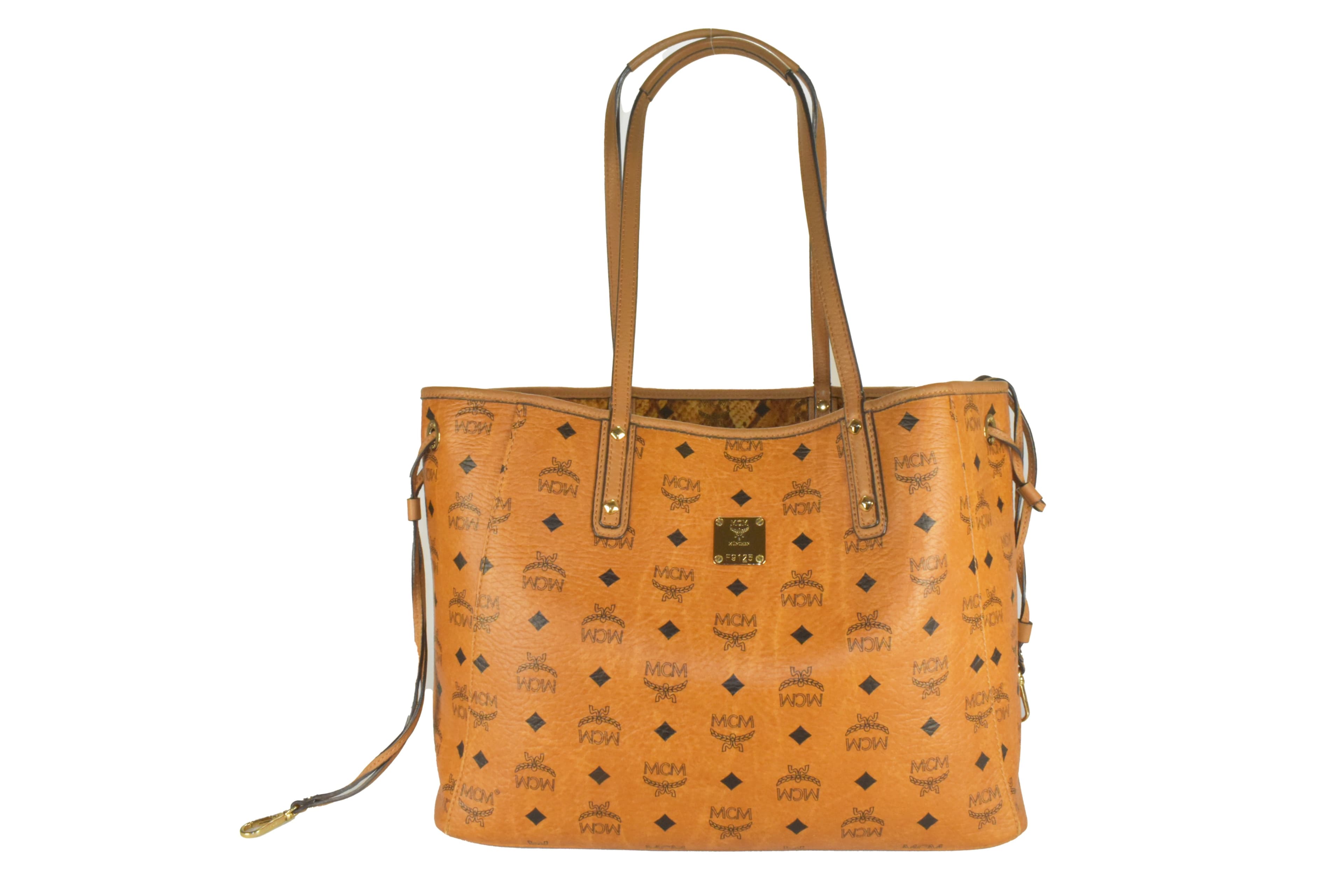 MCM LIZ SHOPPER WENDESHOPPER vintmarket.de COGNAC LIZ 3629