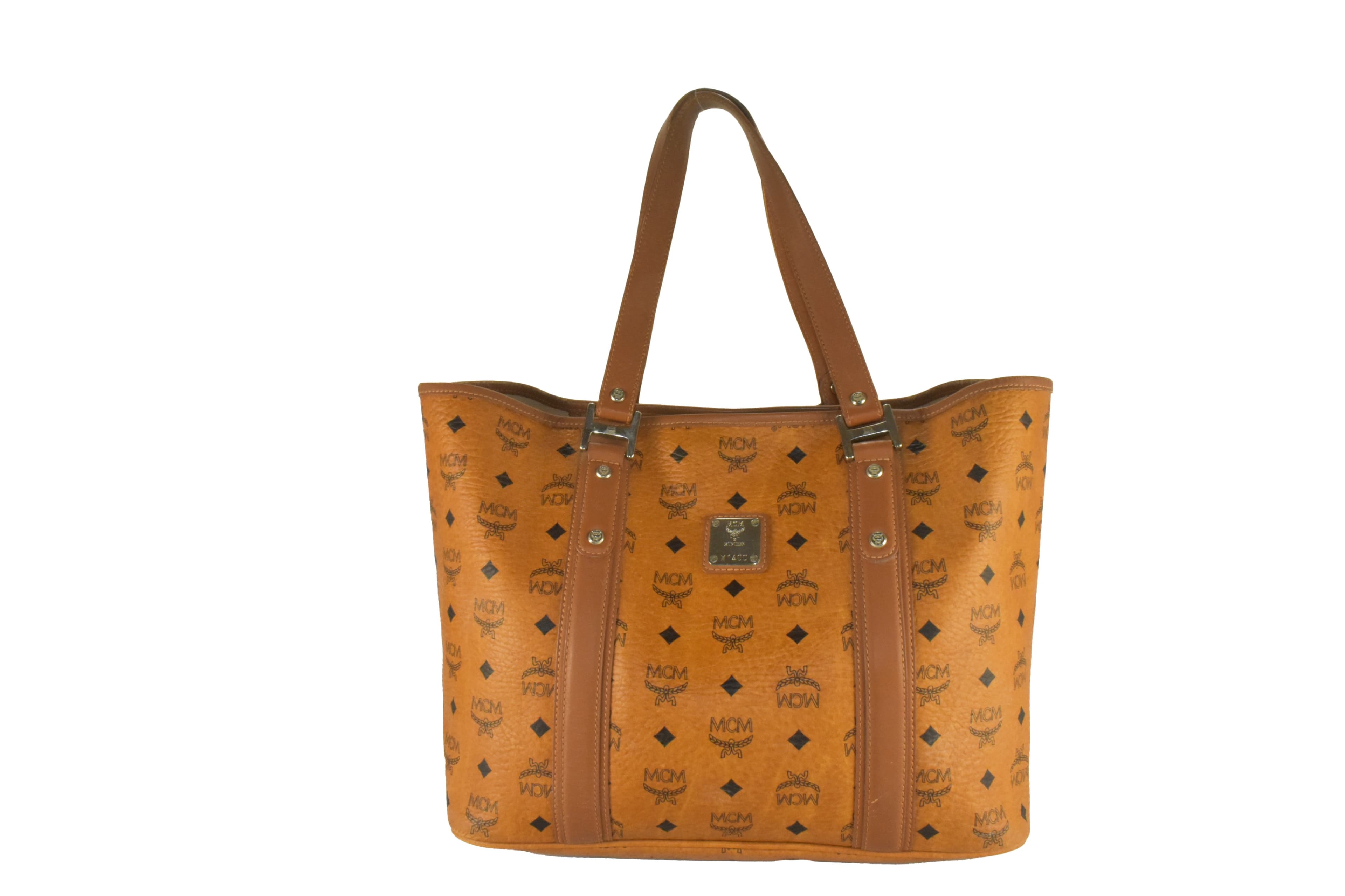 MCM SHOPPER MEDIUM vintmarket.de VISETOS TASCHE COGNAC 3655