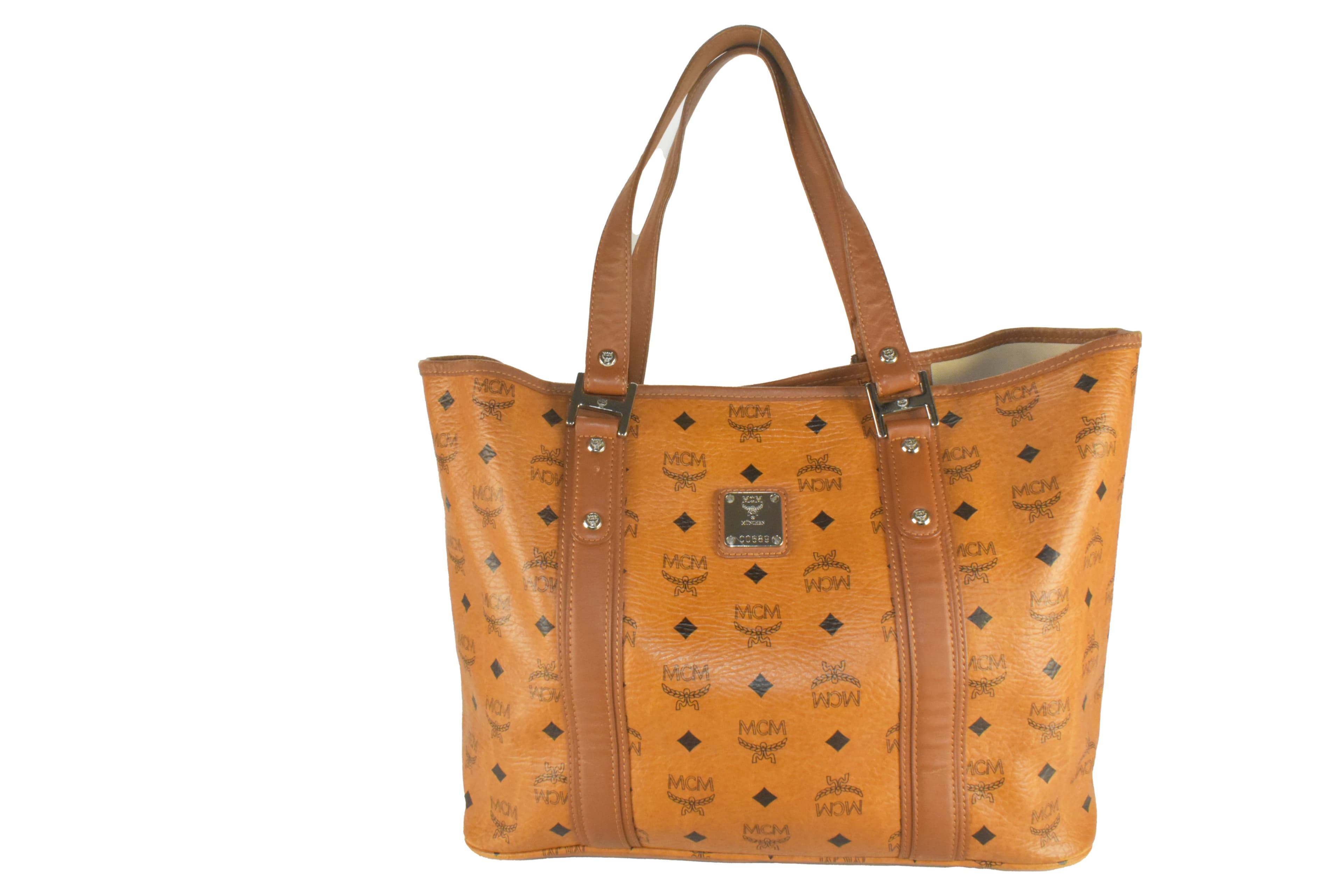 MCM SHOPPER MEDIUM vintmarket.de VISETOS TASCHE COGNAC 3656