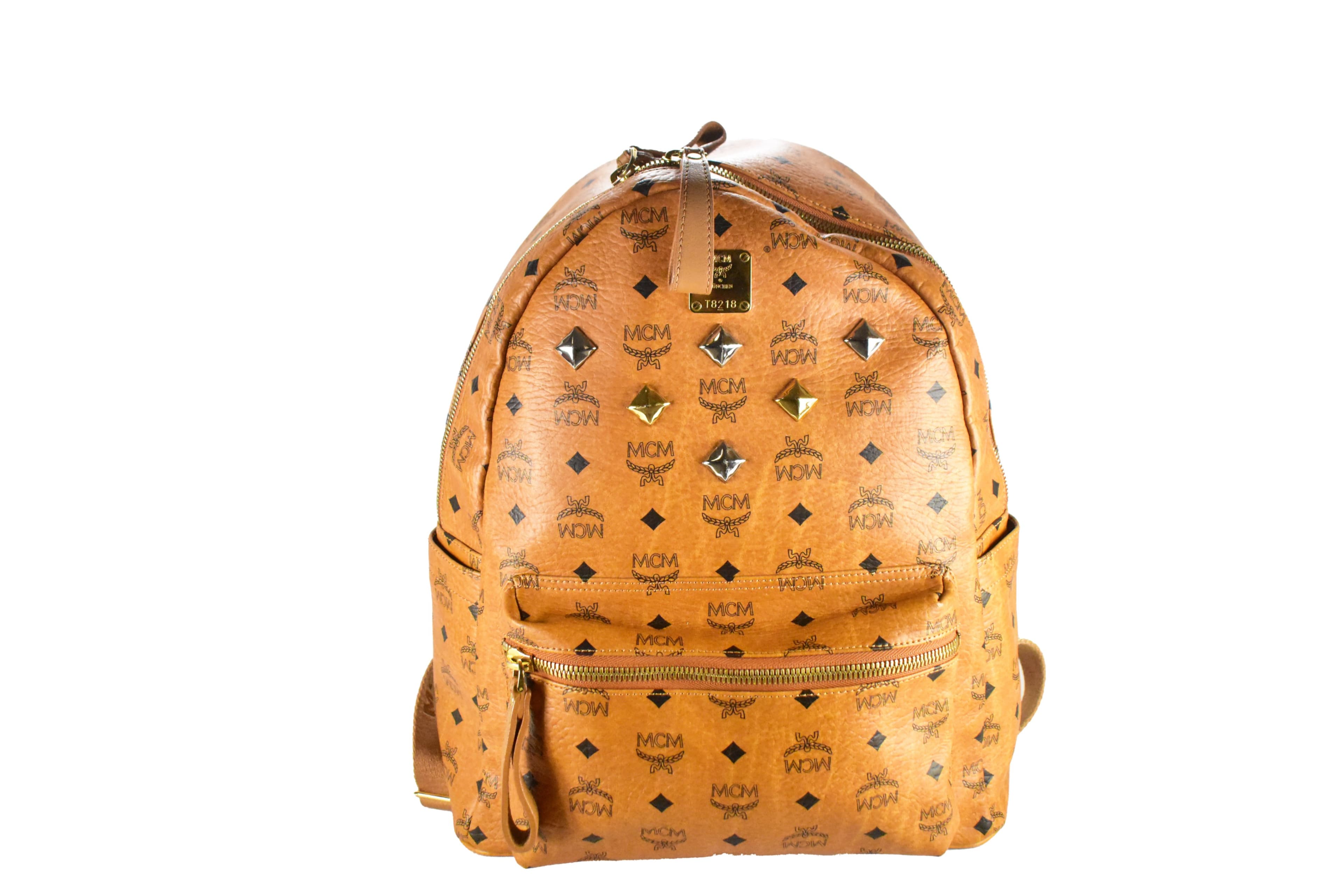 MCM RUCKSACK vintmarket.de HERREN DAMEN COGNAC 3773