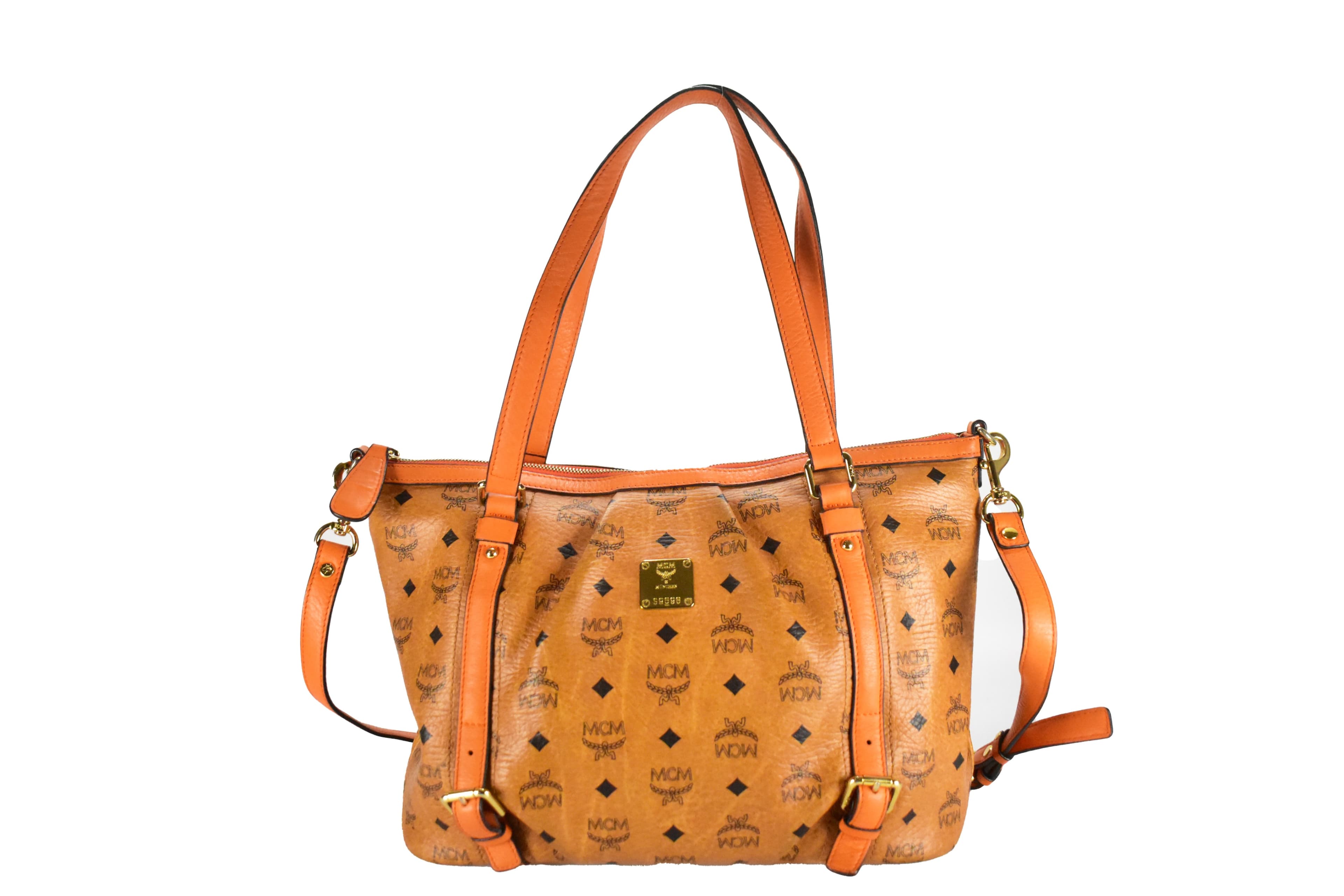 MCM SCHULTERTASCHE MITTEL vintmarket.de CROSSBODY ORANGE 3864