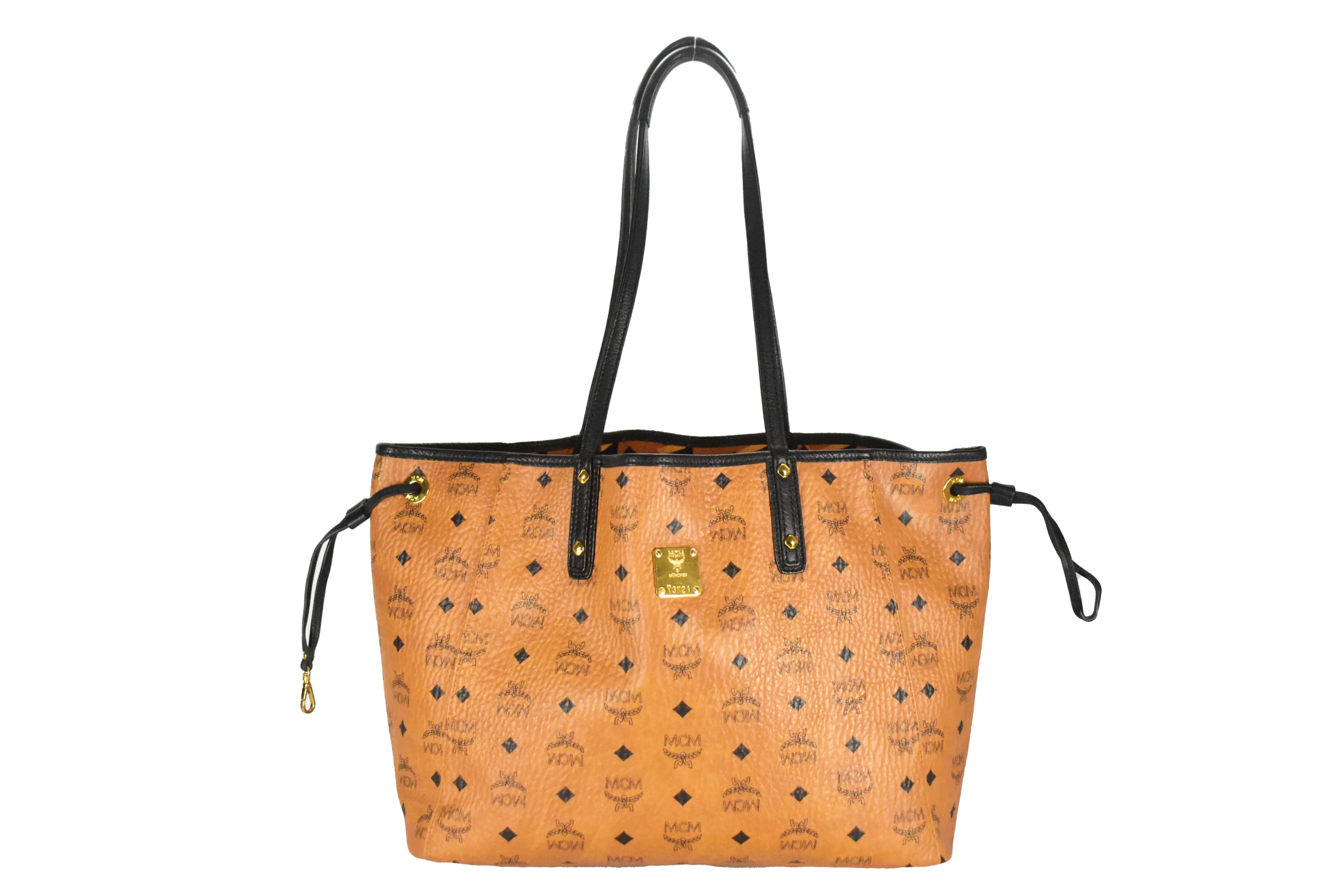 MCM LIZ SHOPPER WENDESHOPPER vintmarket.de COGNAC LIZ 3881