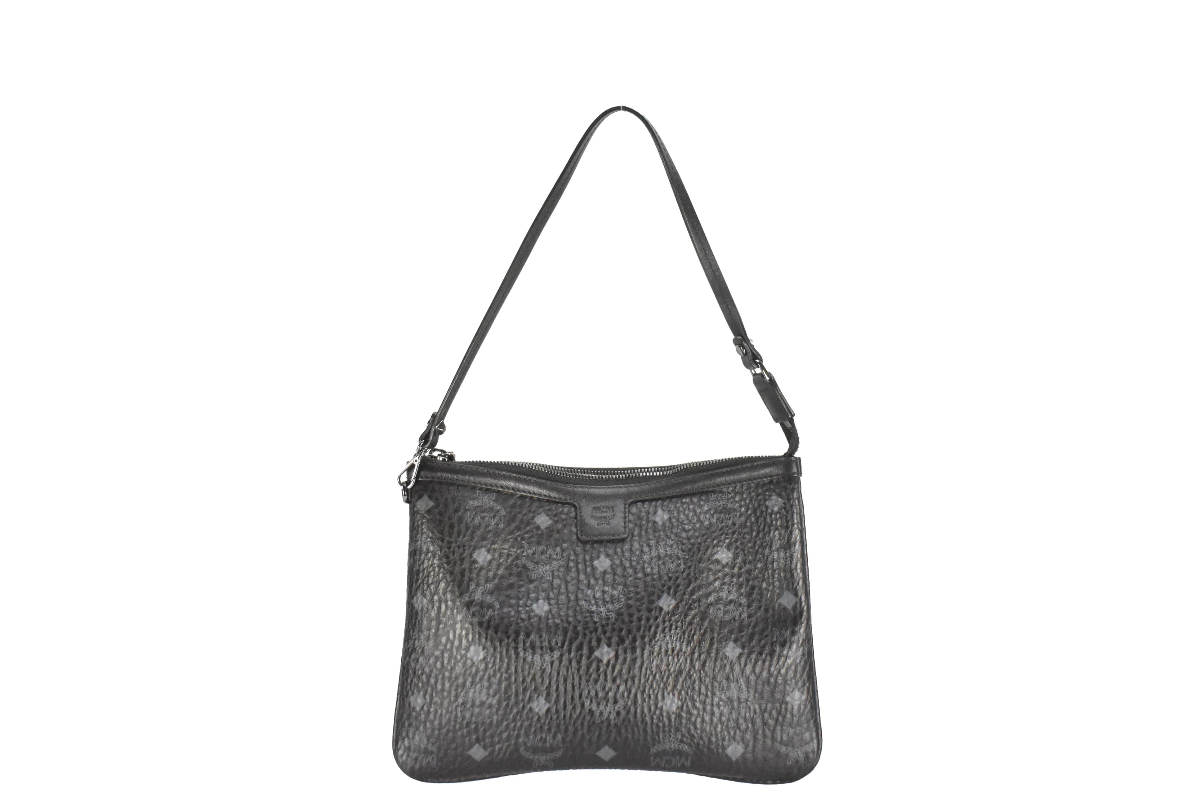 MCM TASCHE POCHETTE vintmarket.de SCHULTERTASCHE LIZ SCHWARZ 3892