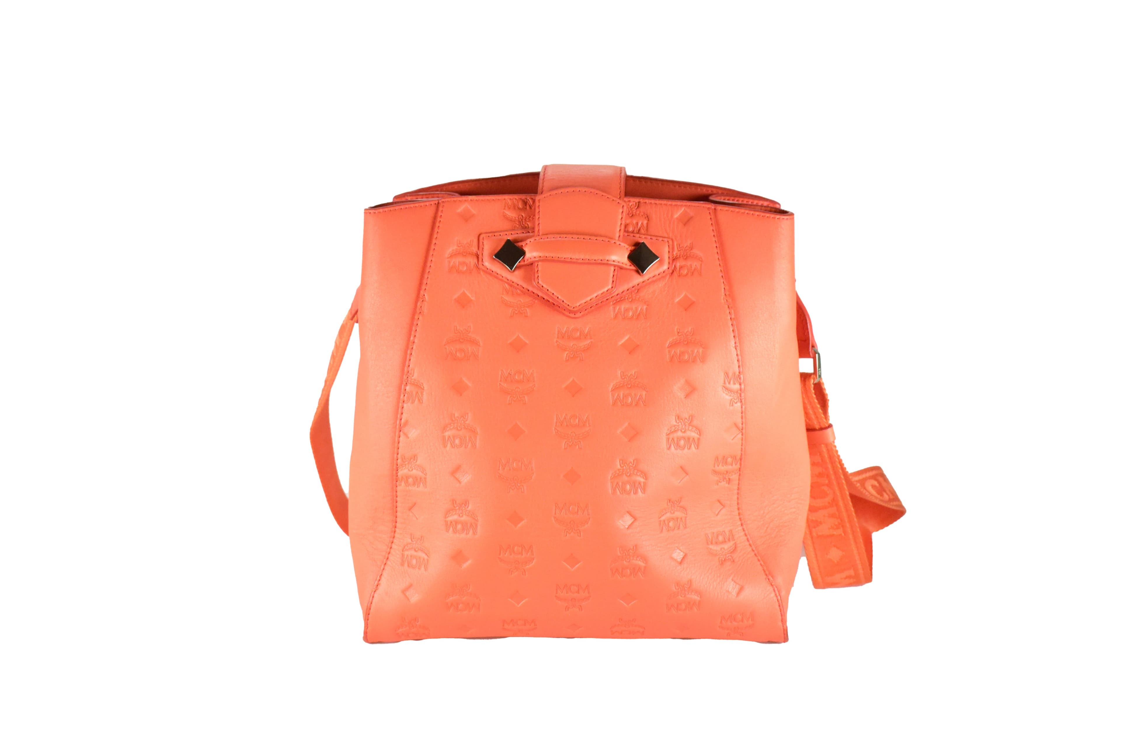 MCM SCHULTERTASCHE vintmarket.de HANDTASCHE ORANGE 4059